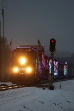 The rolling light show passes through the Kilbourn West switch, re-taking the main